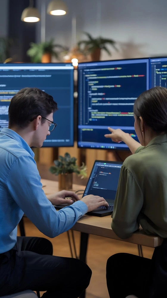 Nearshore Talent engineers collaborating as an alternative to costly H-1B visas