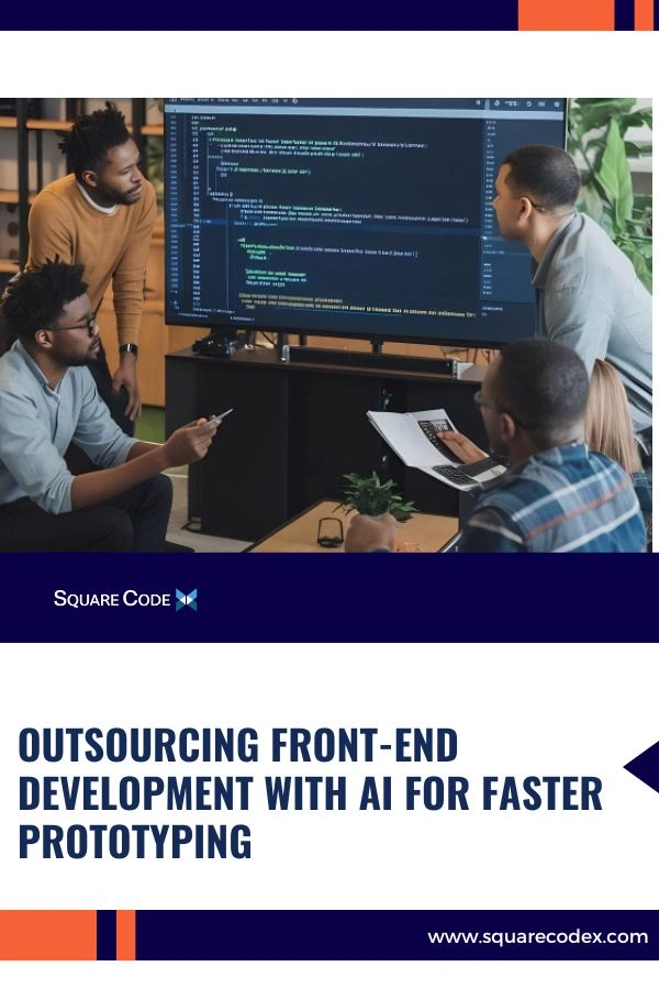 AI-powered front-end development team collaborating on rapid prototyping