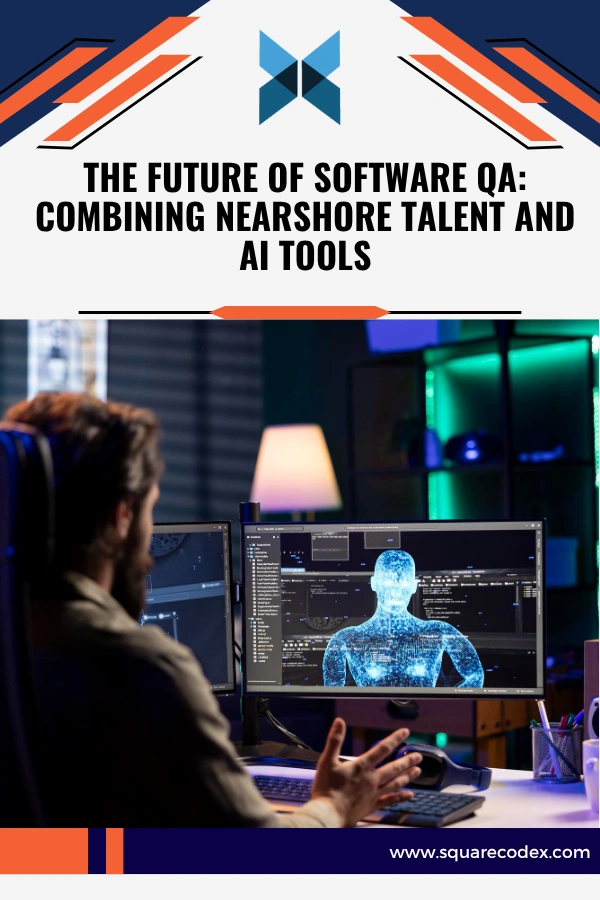 Nearshore QA team using AI tools to automate software testing processes