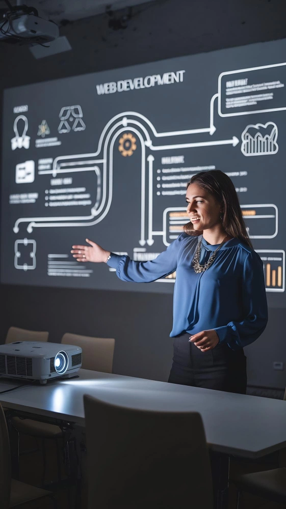 Nearshore UX/UI designers using AI tools to analyze user behavior and enhance digital experiences