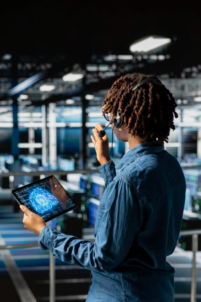 Semiconductor fabrication facility with advanced chipmaking equipment in operation