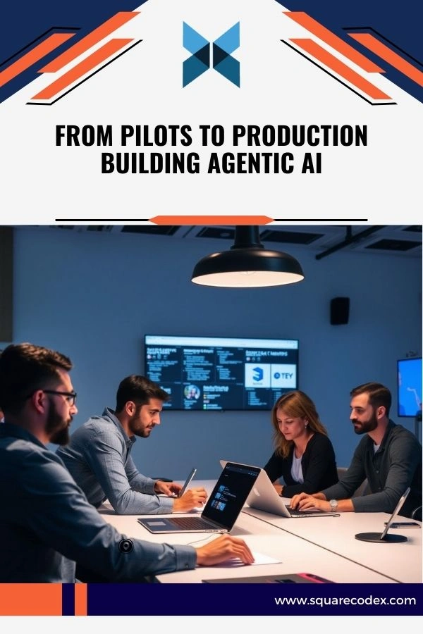 Enterprise team working with agentic AI systems to automate end to end operations