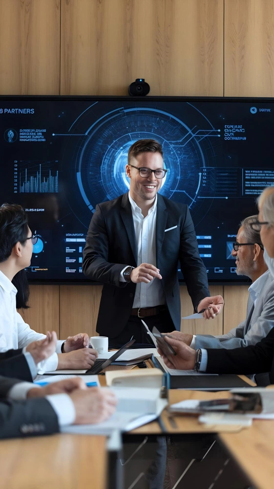 Business teams using AI dashboards and data platforms during daily operations