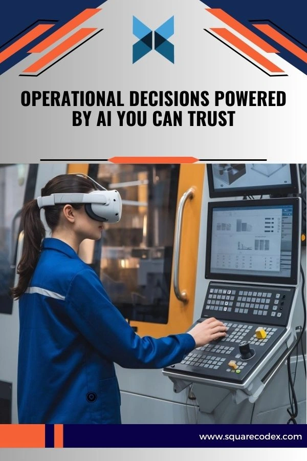 Industrial operations team analyzing digital twin simulations powered by artificial intelligence