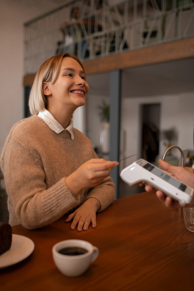 Conceptual illustration of autonomous AI agent executing a secure digital payment transaction within a fintech platform