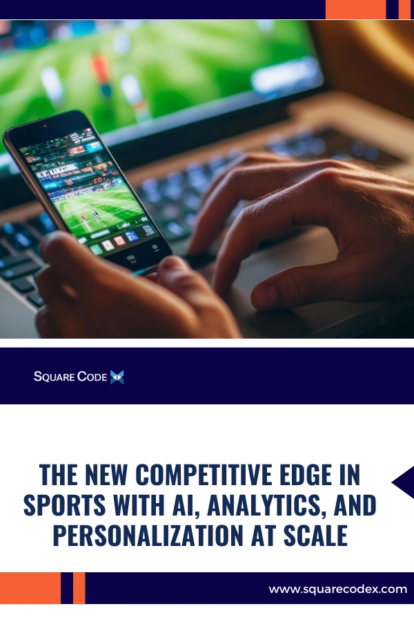 Sports analytics dashboard showing fan engagement and AI driven personalization