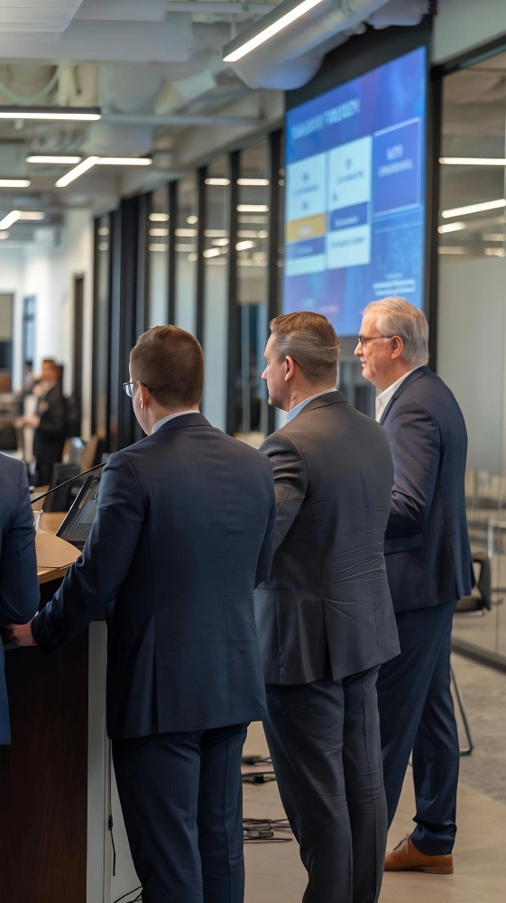 Global AI summit discussion with technology leaders focused on enterprise AI governance and strategy