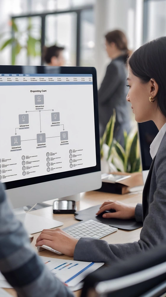 Enterprise AI system architecture showing data integration and real time operational workflows