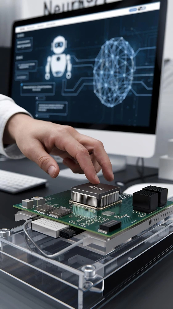 Large scale AI data center infrastructure with GPU servers powering artificial intelligence computing