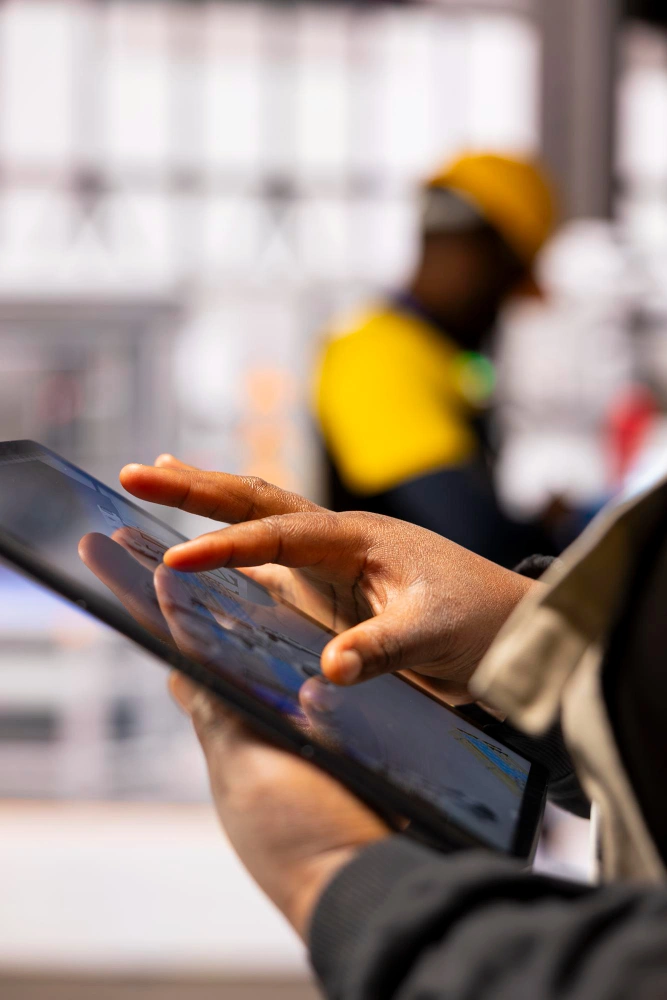 AI-powered supply chain management system optimizing logistics and inventory in consumer goods industry