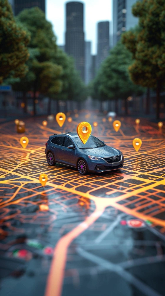 Autonomous vehicle fleet managed by AI system with real-time data and backend infrastructure