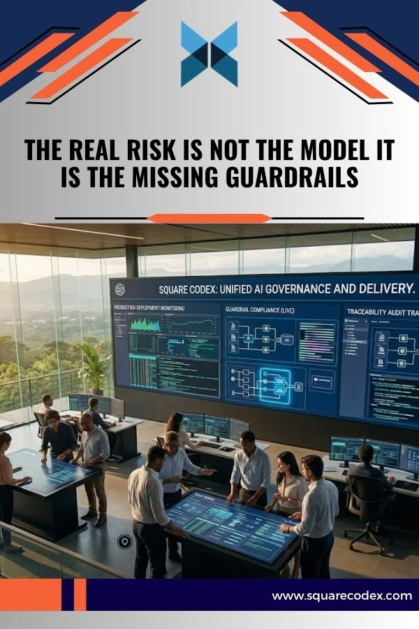 doctorEngineers monitoring AI Guardrails systems with security controls and data validation dashboards