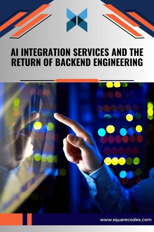 Backend engineers working on AI integration services with enterprise APIs and real-time infrastructure