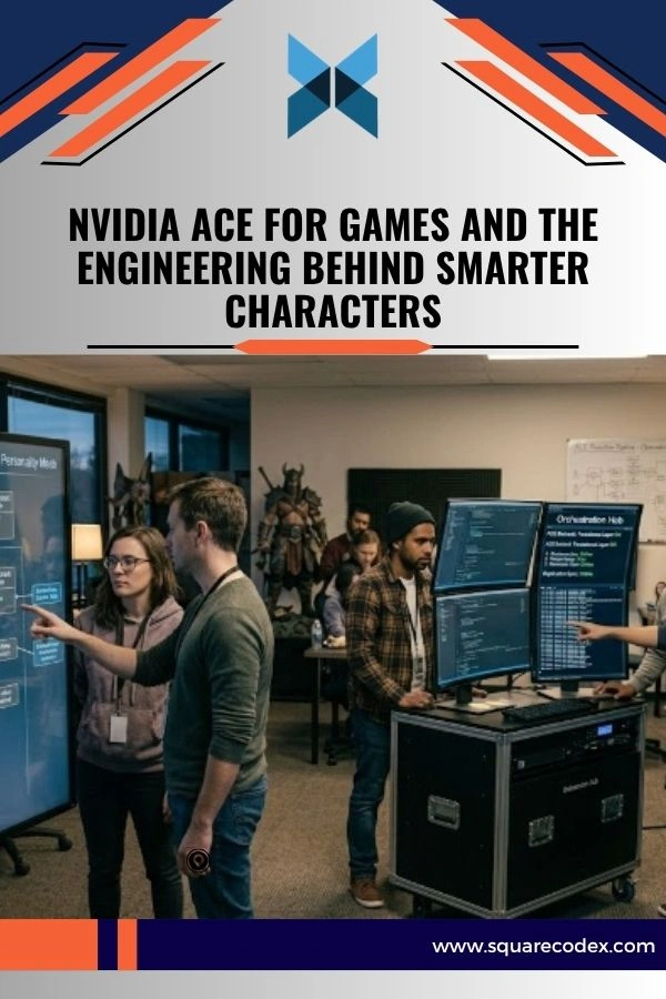 AI powered game character interacting with a player inside a modern game development environment with real time animation systems