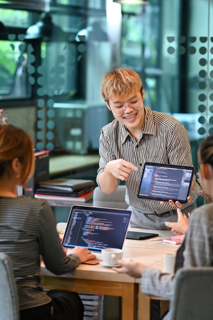 Enterprise engineering team managing AI systems, data pipelines, and machine learning infrastructure in a modern operations environment