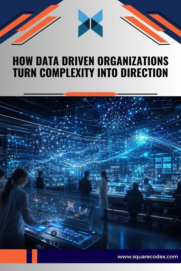 Data scientists analyzing large datasets with AI-powered analytics dashboards and cloud infrastructure for business intelligence