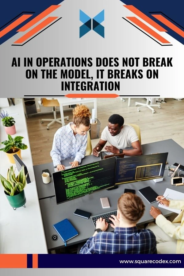Enterprise supply chain team using AI integration services to connect logistics, planning, and operational systems