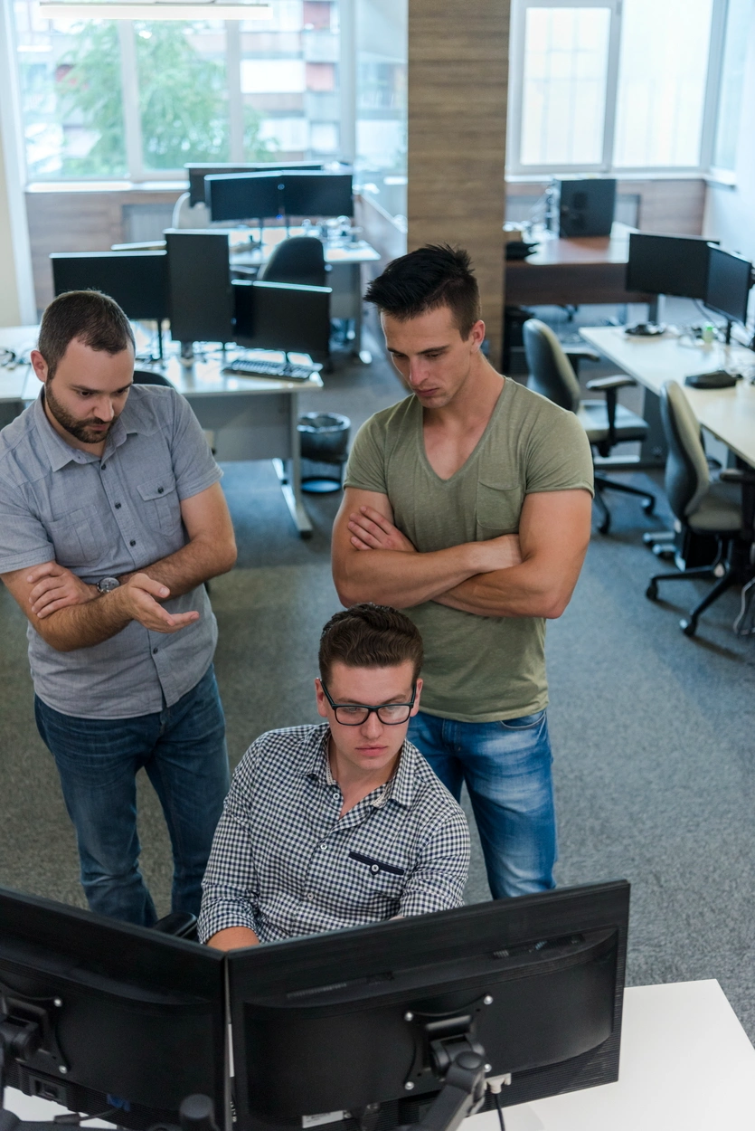 Enterprise supply chain team using AI integration services to connect logistics, planning, and operational systems