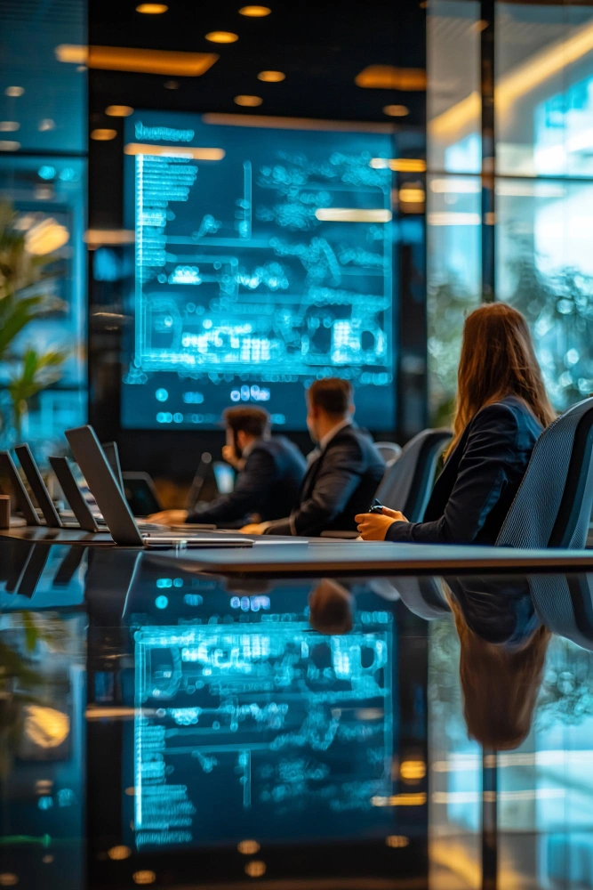 Enterprise AI architecture connecting backend systems, APIs, cloud infrastructure, and integrated software platforms.