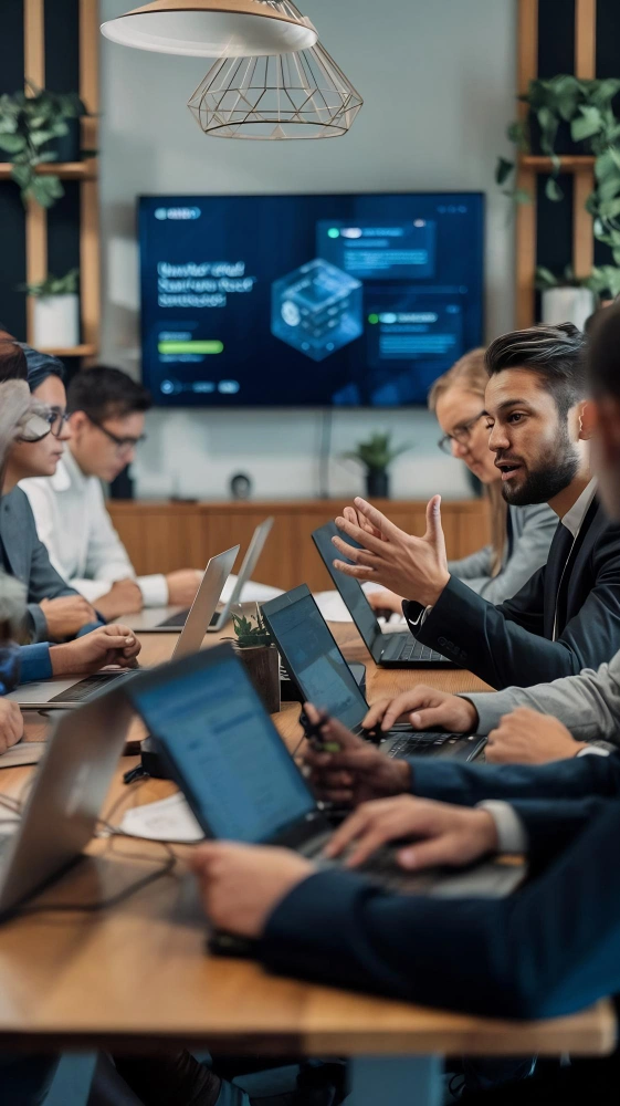 Enterprise AI architecture connecting backend systems, APIs, cloud infrastructure, and integrated software platforms.