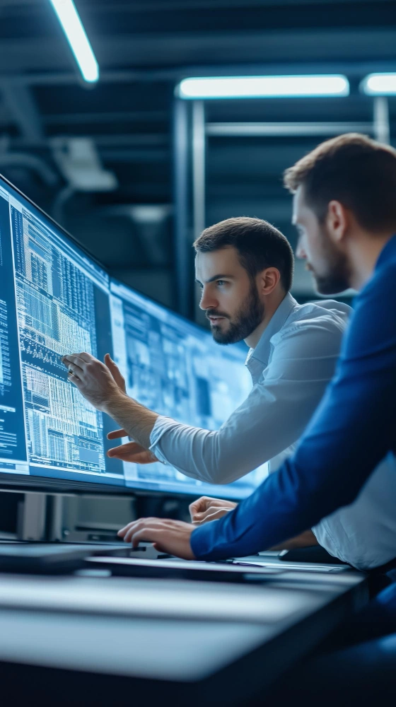 AI software architecture connecting robotics, cloud infrastructure, enterprise systems, APIs, and data pipelines in a global technology environment.