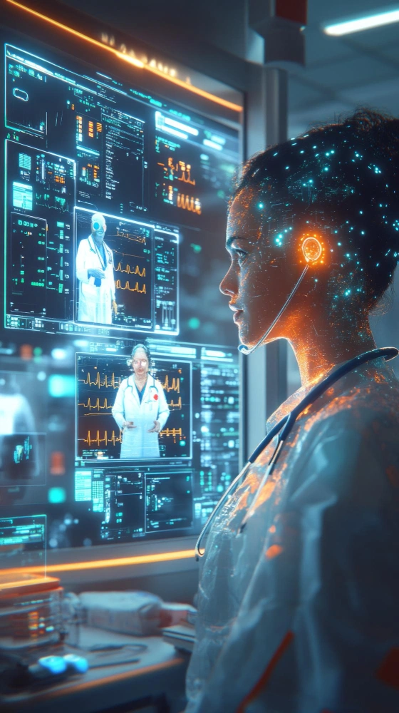 AI healthcare platform with backend systems APIs cloud infrastructure patient data integration and software engineering