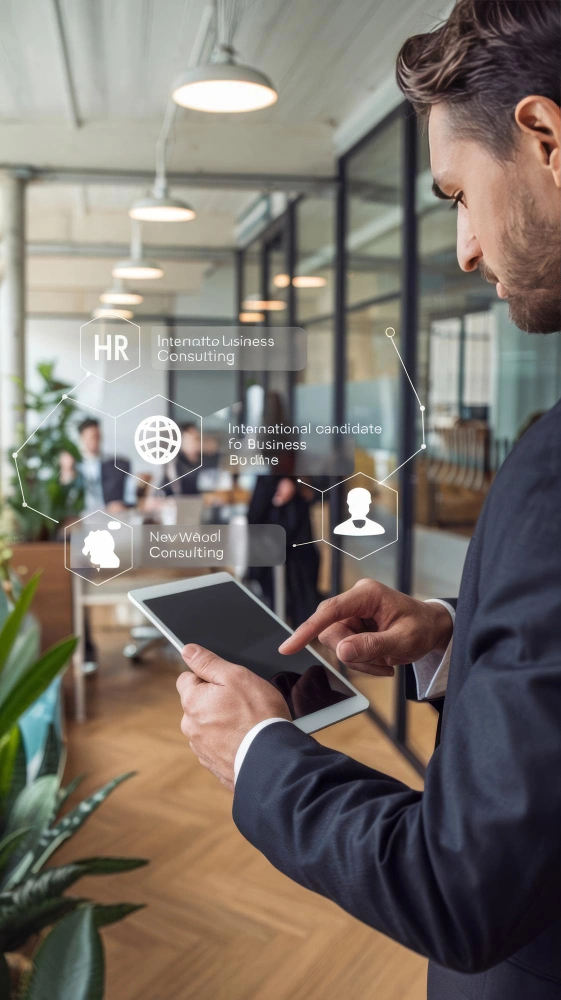 Enterprise HR platform integrating AI, cloud infrastructure, APIs, workforce analytics, and employee management systems.
