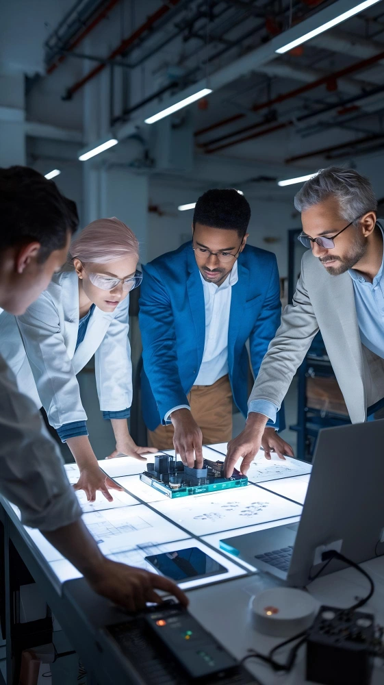Enterprise AI infrastructure with cloud architecture backend services APIs data pipelines and engineering teams