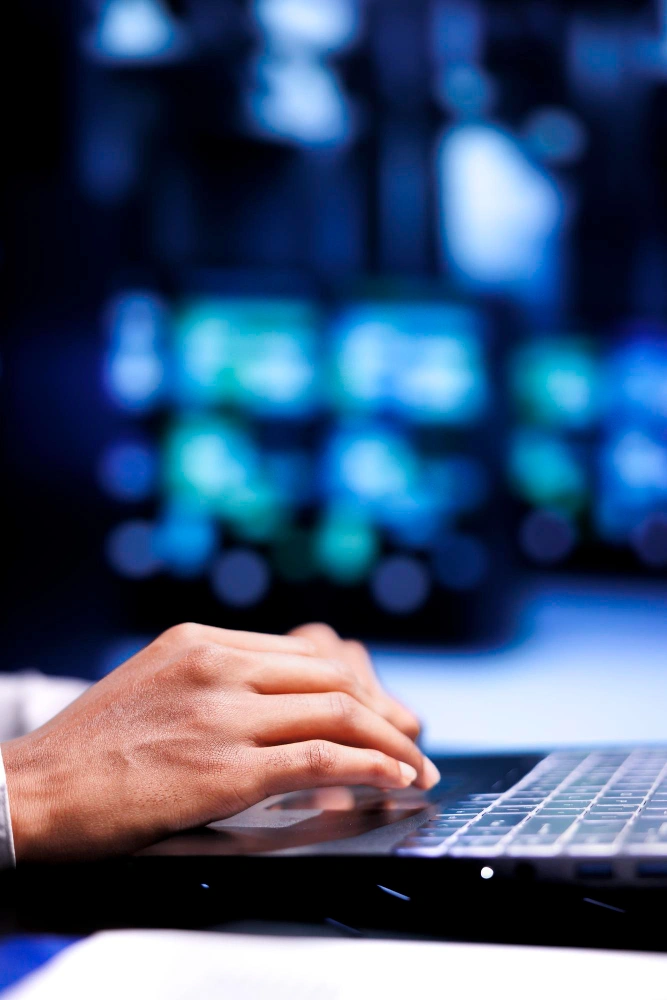 Enterprise AI architecture connecting cloud infrastructure, APIs, backend services, and data pipelines to scalable AI data centers.