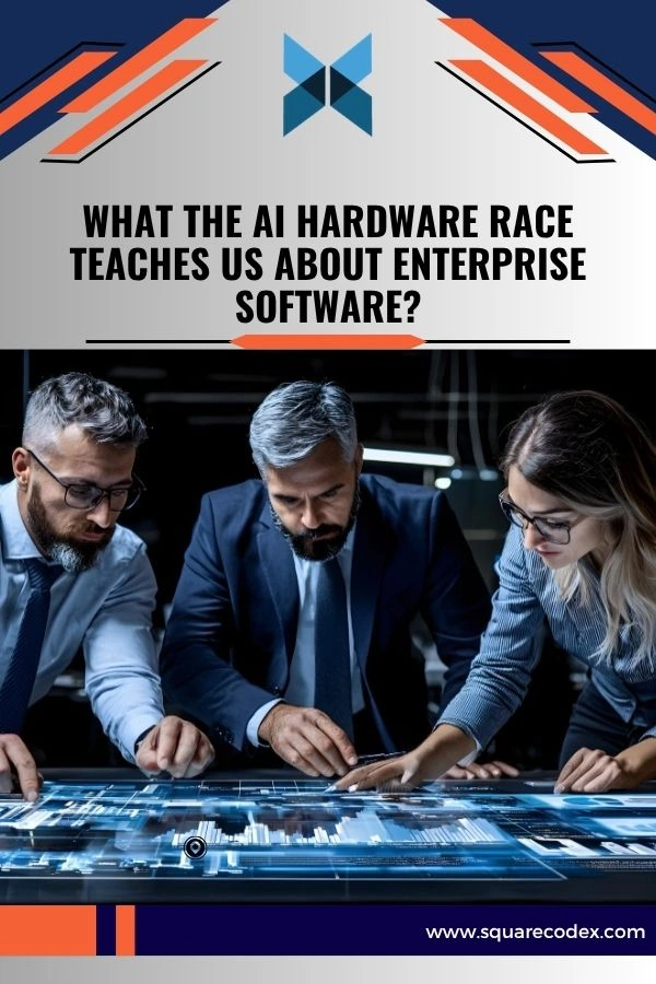 Enterprise AI infrastructure connecting cloud platforms, backend systems, data pipelines, AI hardware, and scalable software architecture.