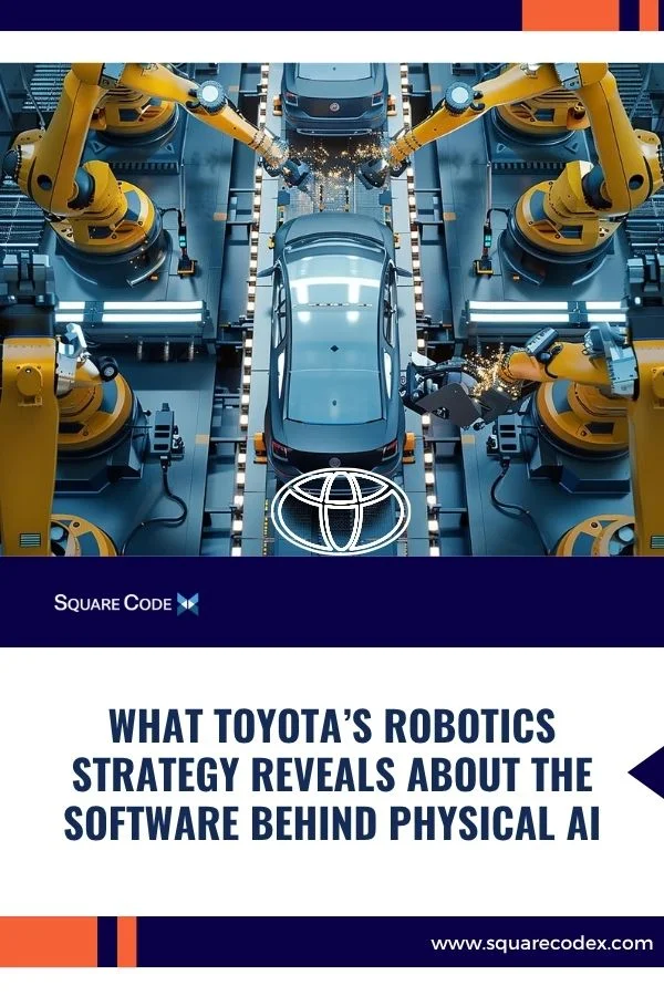Physical AI robot operating in a modern manufacturing facility