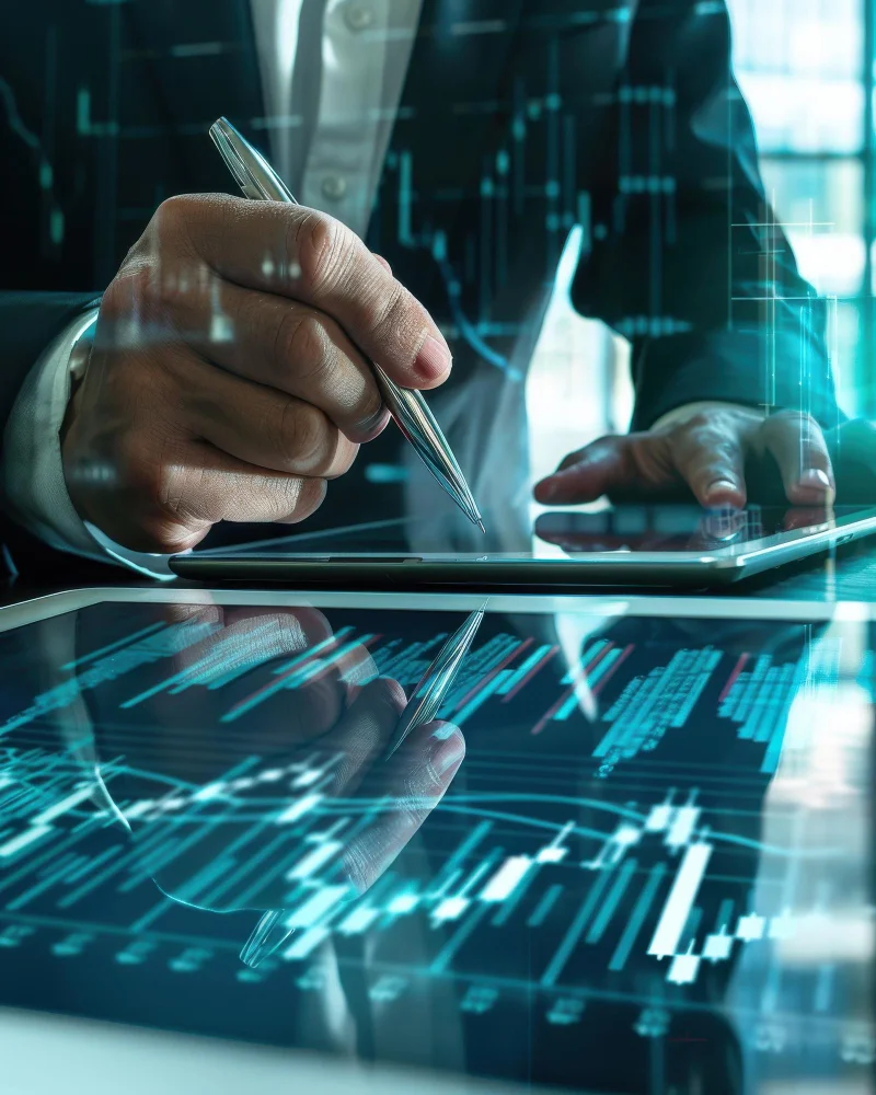Financial technology professionals reviewing transaction monitoring dashboards, data governance controls, and automated compliance workflows in a modern office.